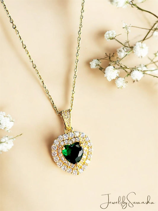 Emerald Heart Pendant
