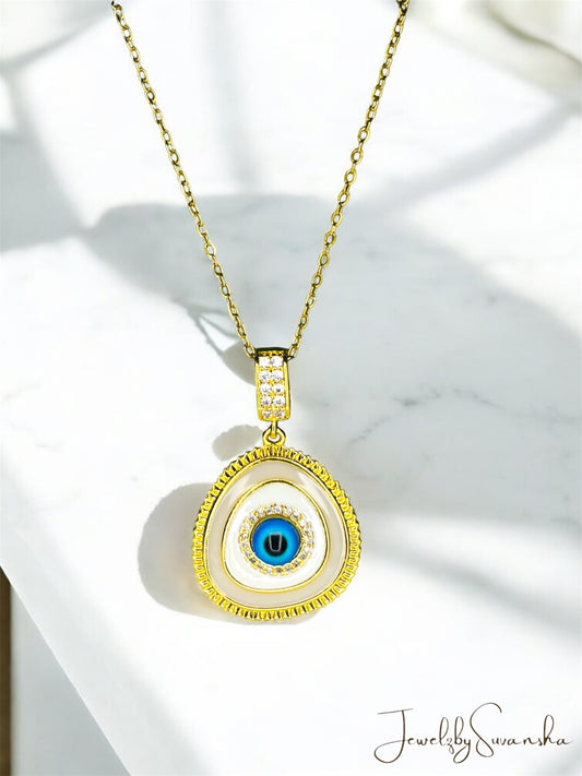 Celestial evil eye pendant