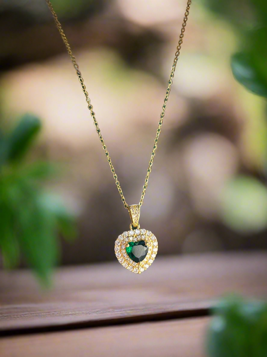 Emerald Heart Pendant