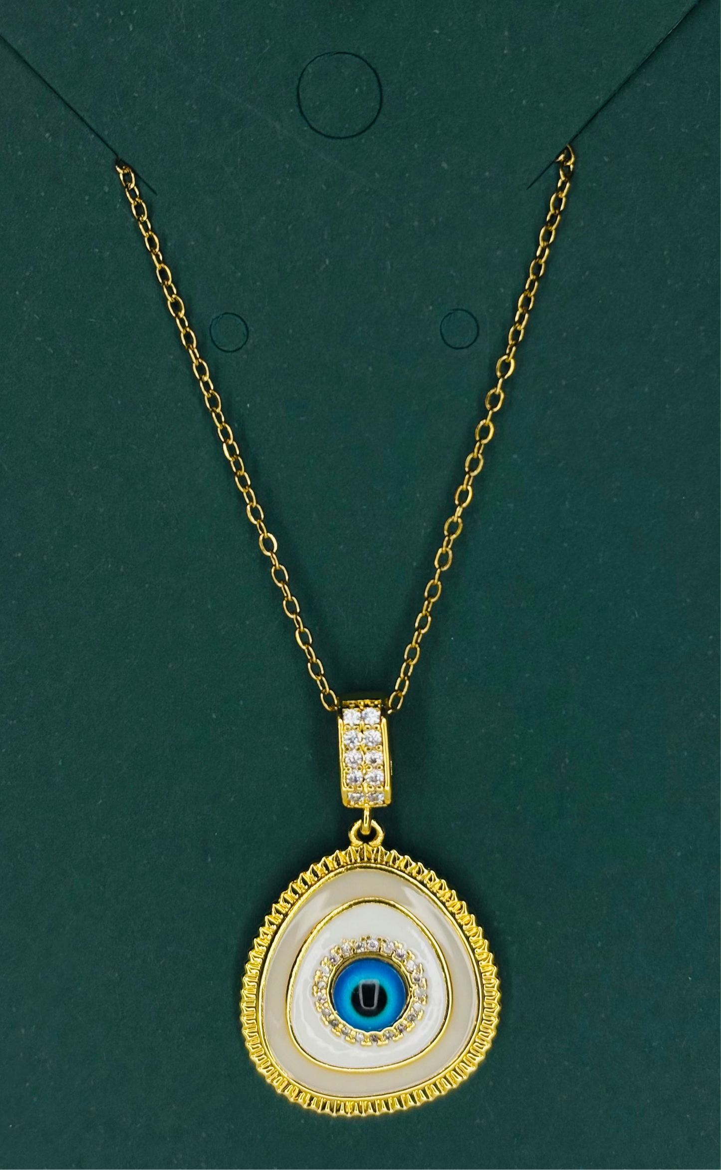 Celestial evil eye pendant