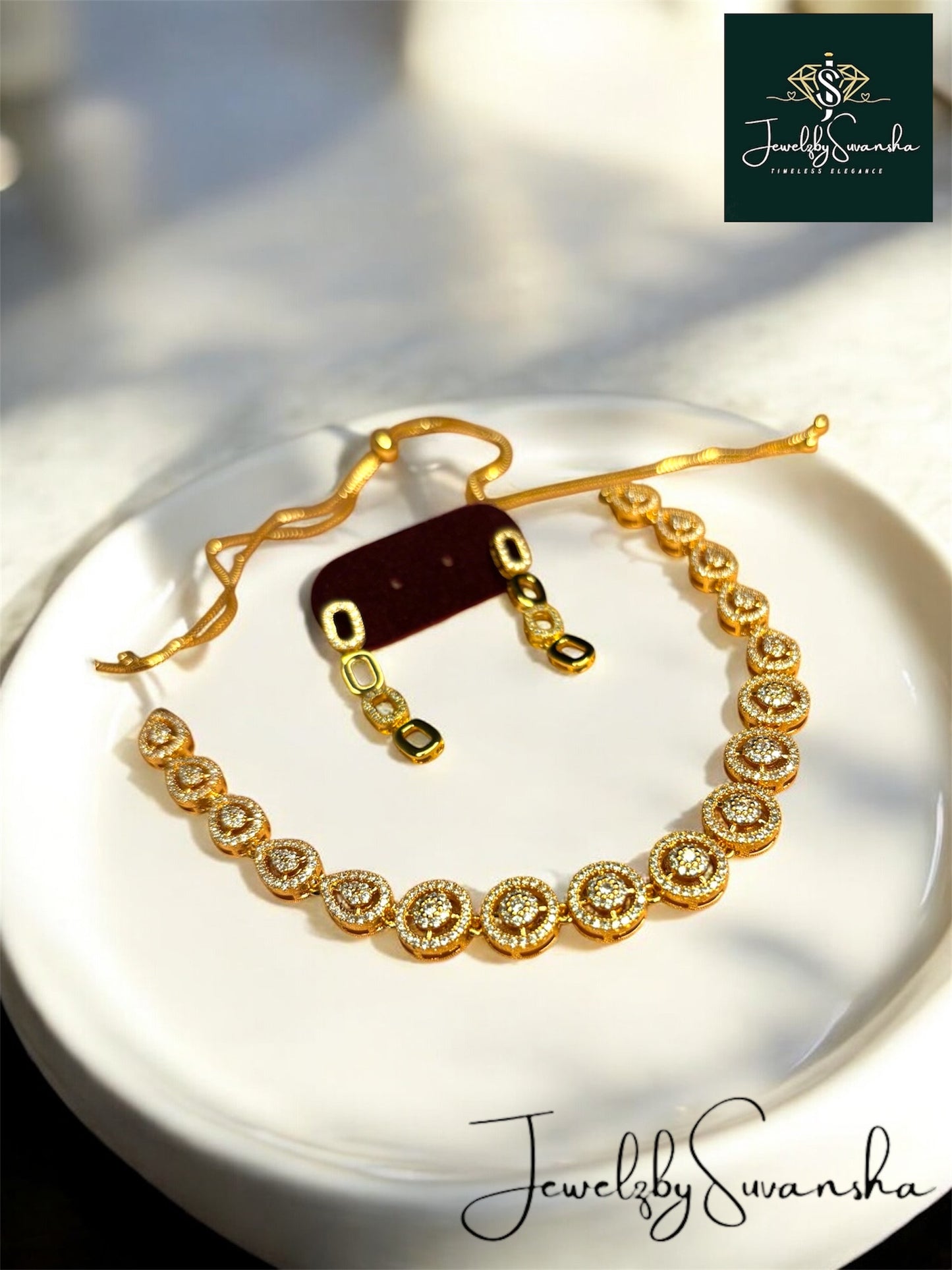 Beaded 1% Gold-plated Neck Set